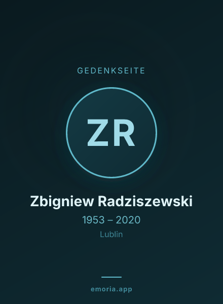 Gedenkportrait von Zbigniew Radziszewski