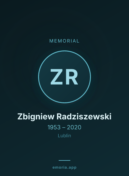 Memorial portrait of Zbigniew Radziszewski