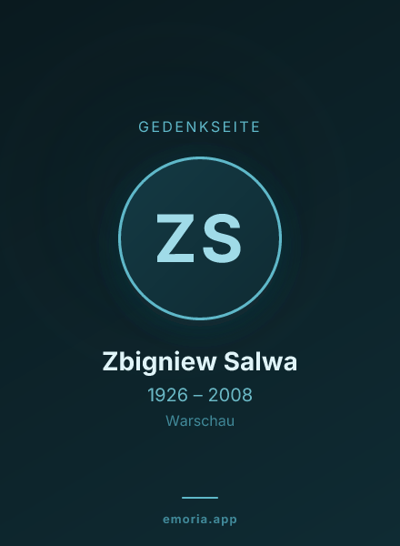 Gedenkportrait von Zbigniew Salwa