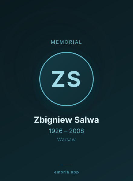 Memorial portrait of Zbigniew Salwa