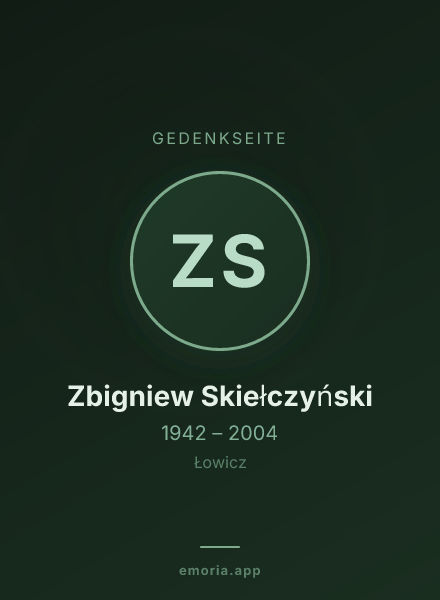 Gedenkportrait von Zbigniew Skiełczyński