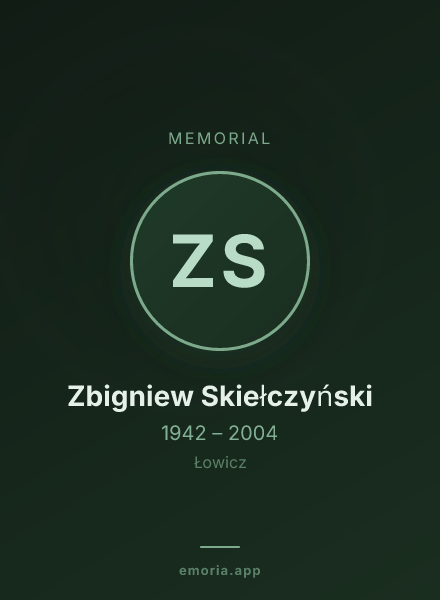 Memorial portrait of Zbigniew Skiełczyński