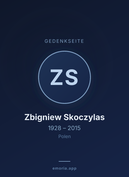 Gedenkportrait von Zbigniew Skoczylas