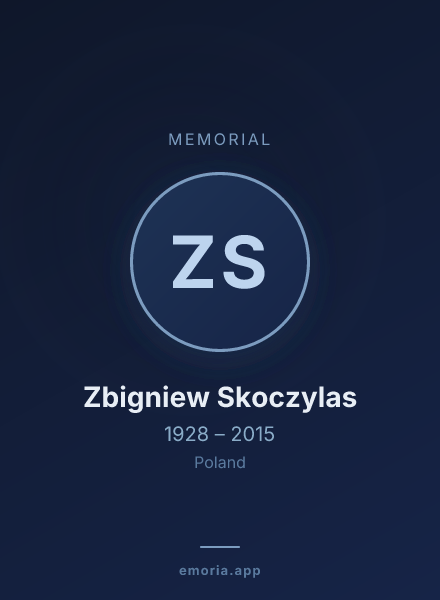 Memorial portrait of Zbigniew Skoczylas