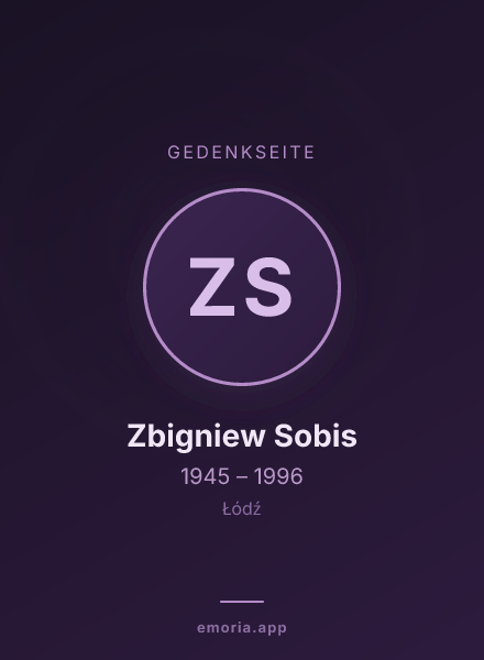 Gedenkportrait von Zbigniew Sobis