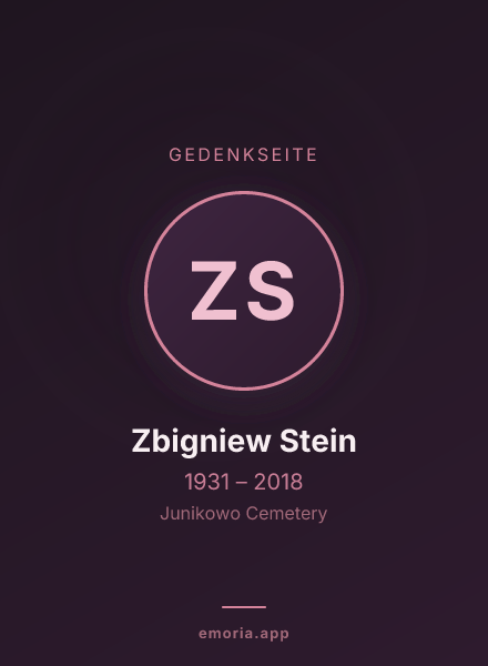 Gedenkportrait von Zbigniew Stein