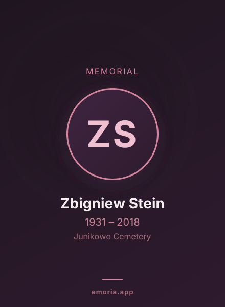 Memorial portrait of Zbigniew Stein