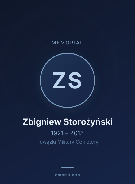 Memorial portrait of Zbigniew Storożyński