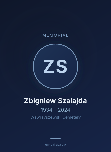 Memorial portrait of Zbigniew Szałajda
