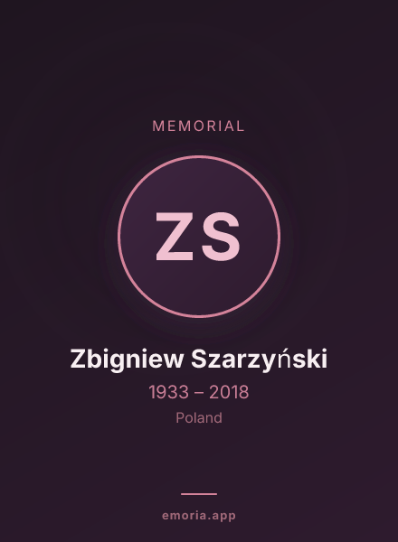 Memorial portrait of Zbigniew Szarzyński