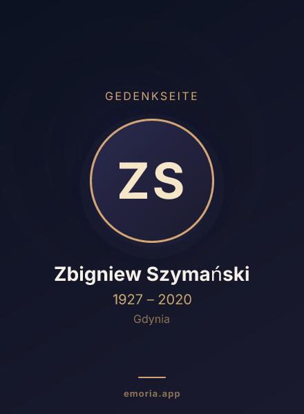 Gedenkportrait von Zbigniew Szymański