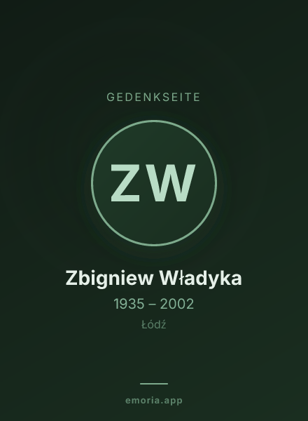 Gedenkportrait von Zbigniew Władyka