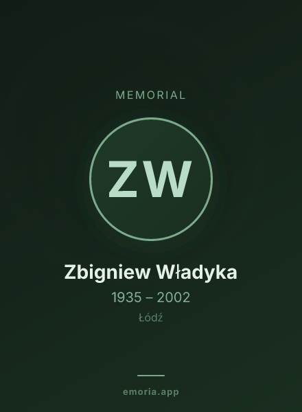 Memorial portrait of Zbigniew Władyka