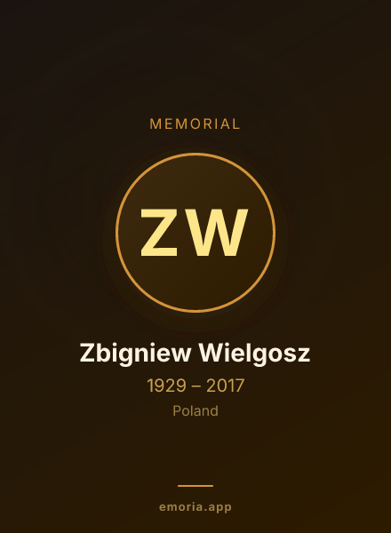 Memorial portrait of Zbigniew Wielgosz