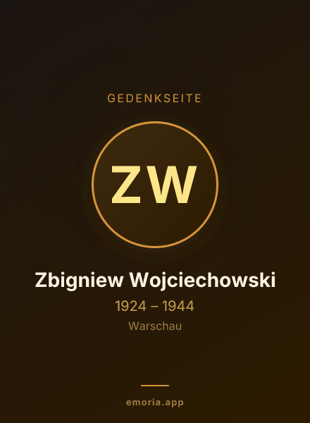 Gedenkportrait von Zbigniew Wojciechowski