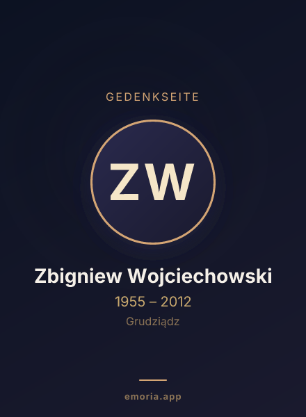Gedenkportrait von Zbigniew Wojciechowski