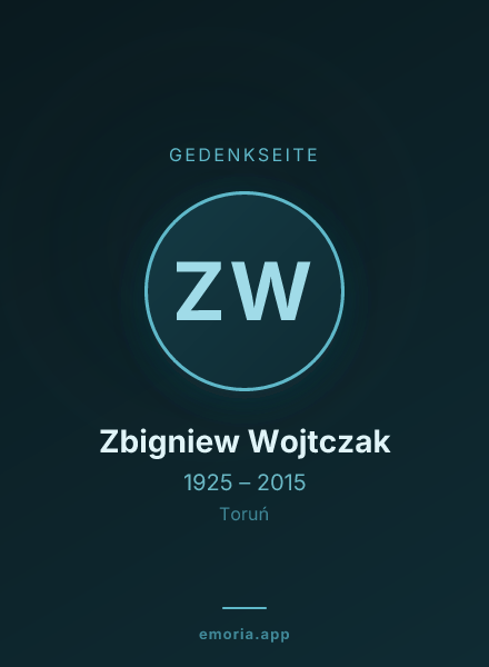 Gedenkportrait von Zbigniew Wojtczak