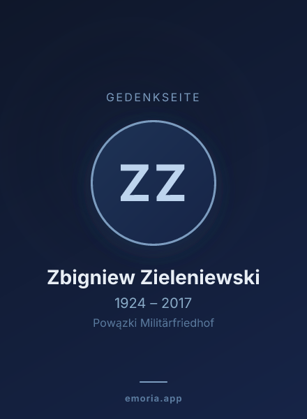 Gedenkportrait von Zbigniew Zieleniewski
