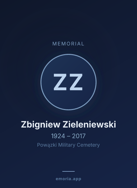 Memorial portrait of Zbigniew Zieleniewski