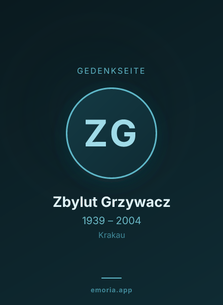Gedenkportrait von Zbylut Grzywacz