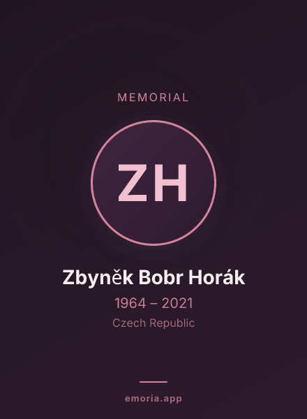 Memorial portrait of Zbyněk Bobr Horák