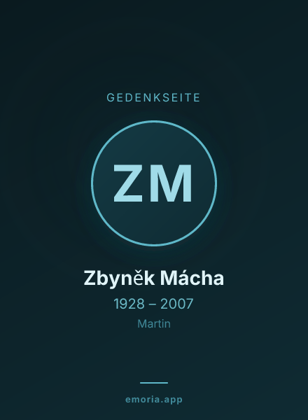 Gedenkportrait von Zbyněk Mácha