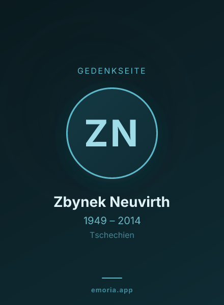Gedenkportrait von Zbynek Neuvirth
