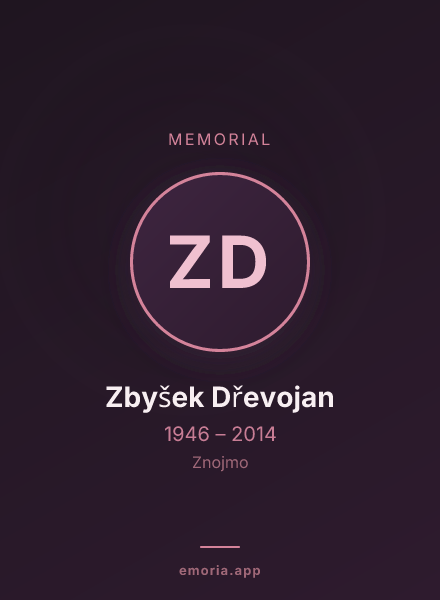 Memorial portrait of Zbyšek Dřevojan