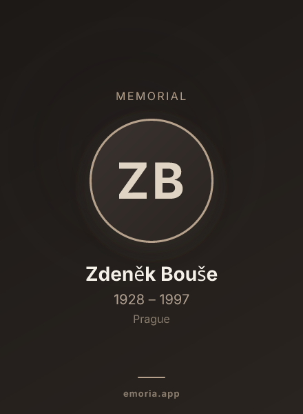 Memorial portrait of Zdeněk Bouše