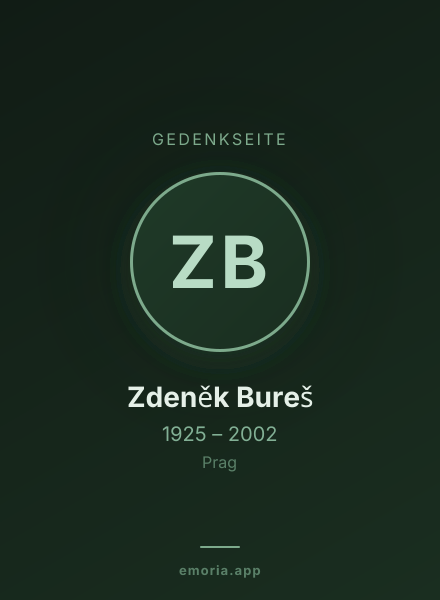 Gedenkportrait von Zdeněk Bureš