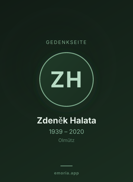 Gedenkportrait von Zdeněk Halata