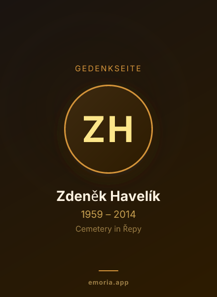 Gedenkportrait von Zdeněk Havelík