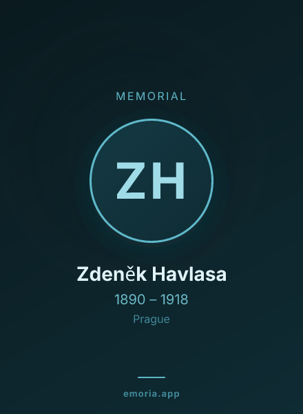 Memorial portrait of Zdeněk Havlasa