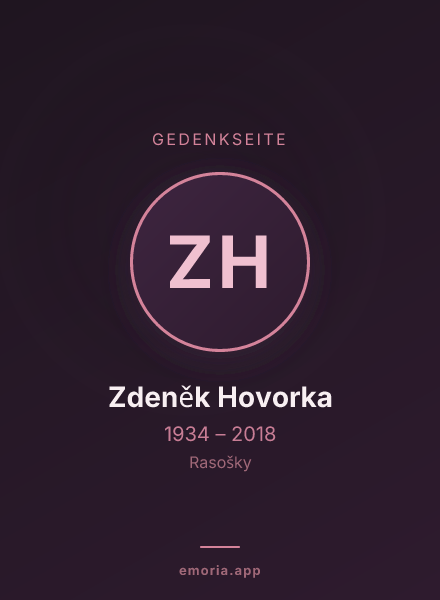 Gedenkportrait von Zdeněk Hovorka