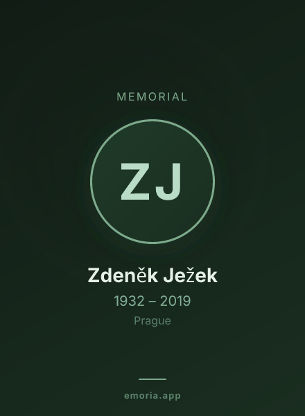 Memorial portrait of Zdeněk Ježek