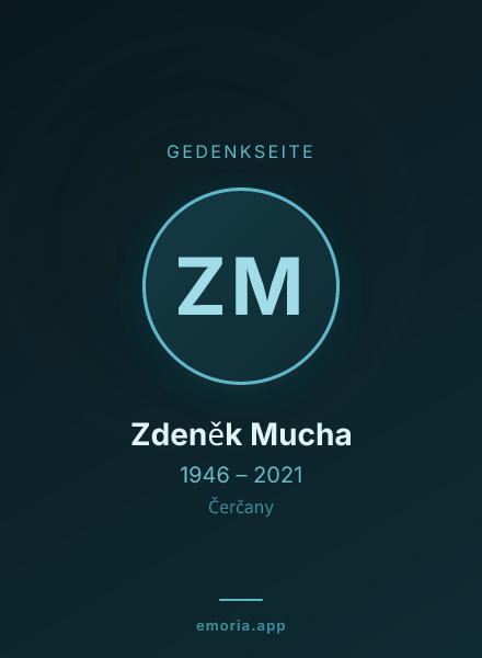 Gedenkportrait von Zdeněk Mucha