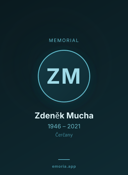 Memorial portrait of Zdeněk Mucha
