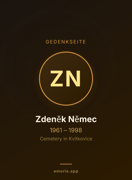 Gedenkportrait von Zdeněk Němec
