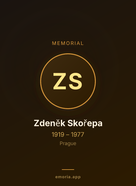 Memorial portrait of Zdeněk Skořepa