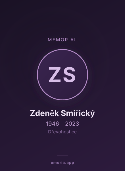 Memorial portrait of Zdeněk Smiřický