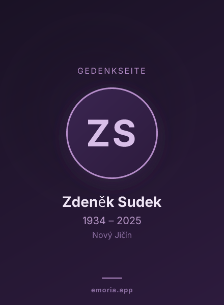 Gedenkportrait von Zdeněk Sudek