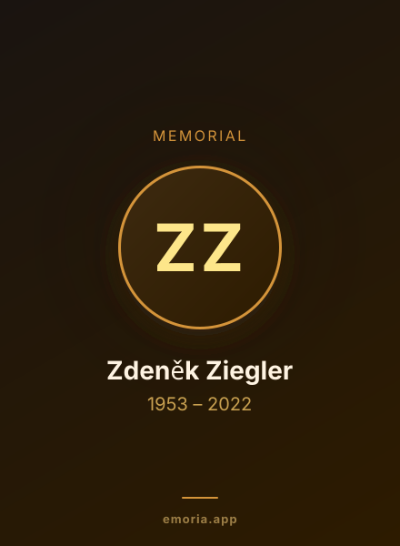 Memorial portrait of Zdeněk Ziegler
