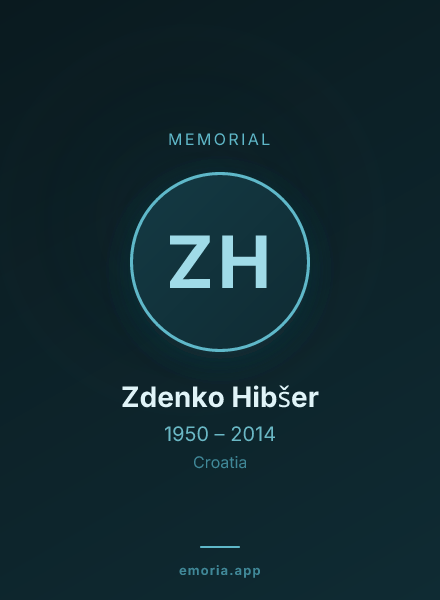 Memorial portrait of Zdenko Hibšer