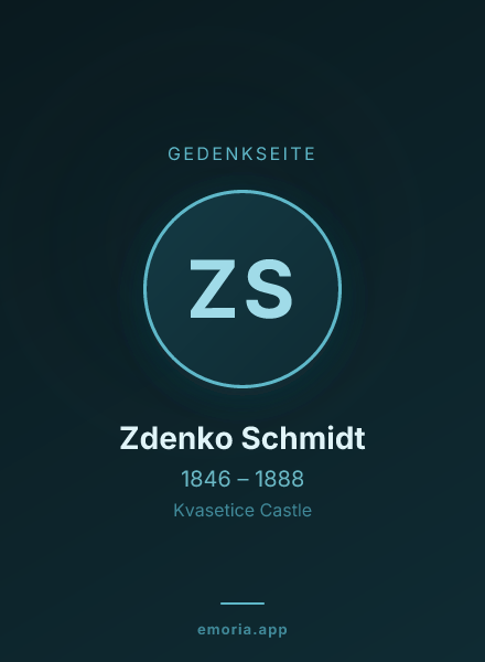 Gedenkportrait von Zdenko Schmidt