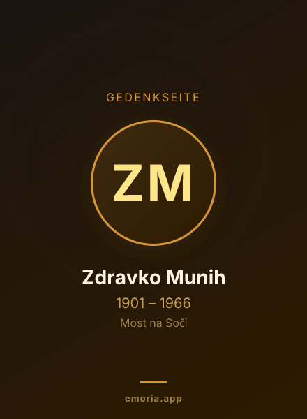 Gedenkportrait von Zdravko Munih