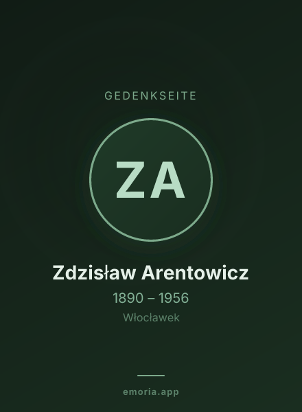 Gedenkportrait von Zdzisław Arentowicz