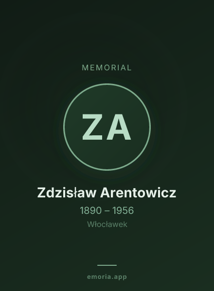 Memorial portrait of Zdzisław Arentowicz