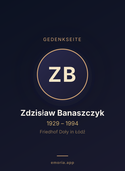 Gedenkportrait von Zdzisław Banaszczyk