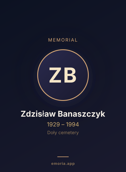 Memorial portrait of Zdzisław Banaszczyk