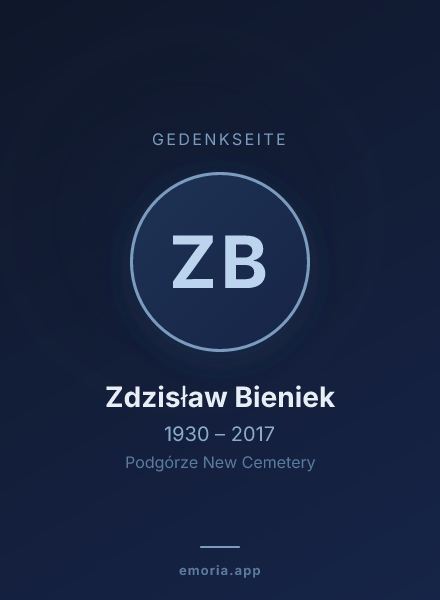 Gedenkportrait von Zdzisław Bieniek